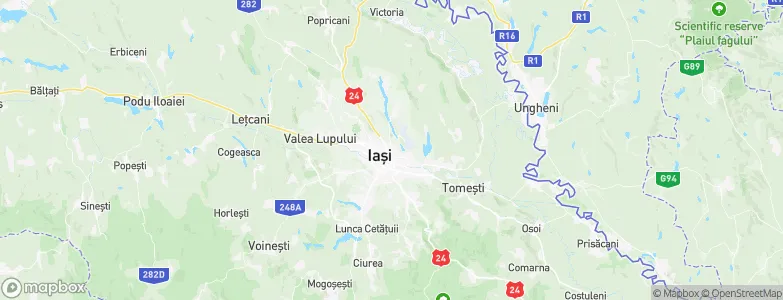 Iasi, Romania Map