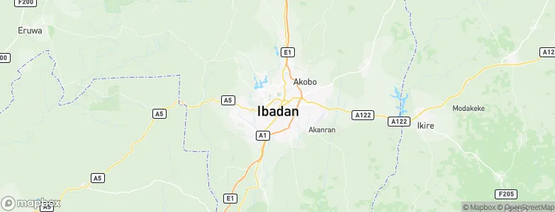 Ibadan, Nigeria Map