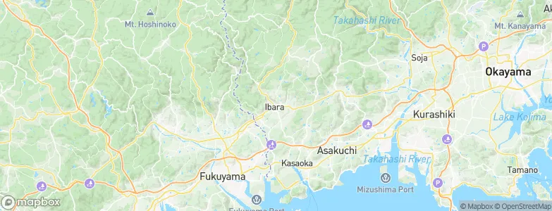 Ibara, Japan Map
