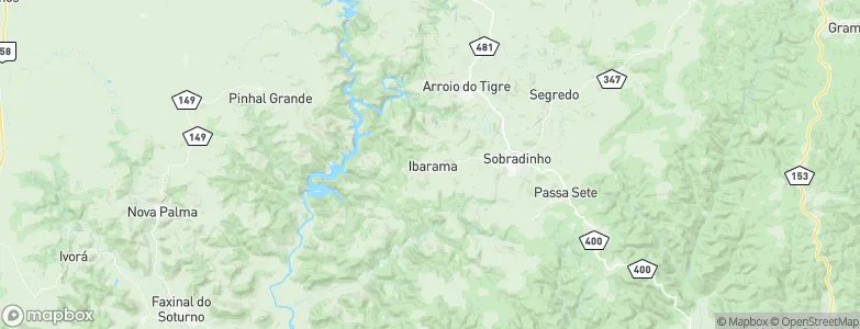 Ibarama, Brazil Map
