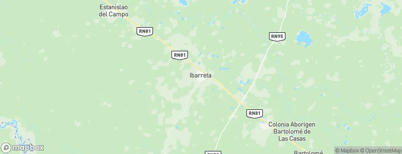 Ibarreta, Argentina Map