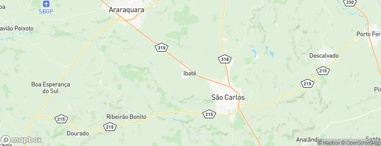 Ibaté, Brazil Map