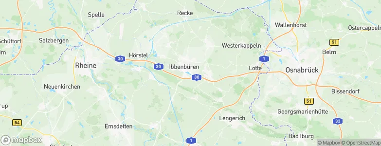 Ibbenbueren, Germany Map