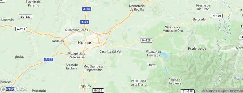 Ibeas de Juarros, Spain Map
