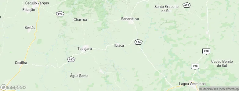 Ibiaçá, Brazil Map