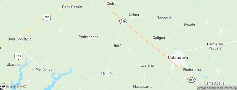 Ibirá, Brazil Map