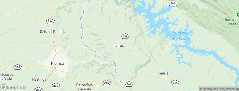 Ibiraci, Brazil Map