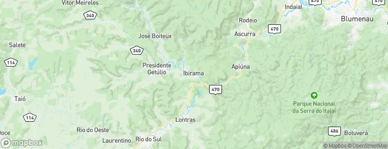 Ibirama, Brazil Map