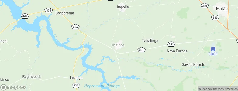 Ibitinga, Brazil Map