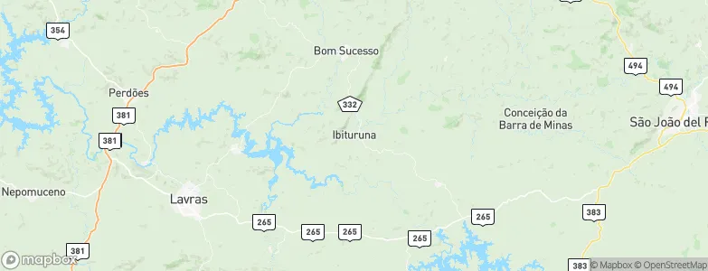 Ibituruna, Brazil Map