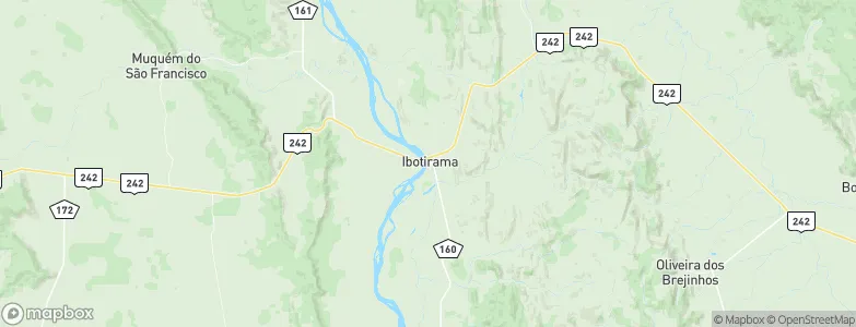 Ibotirama, Brazil Map