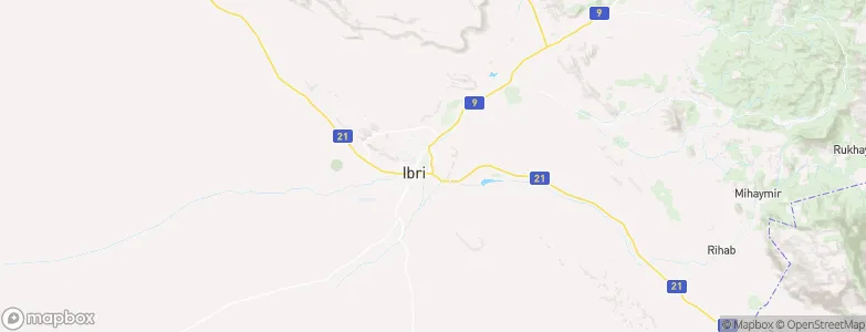 Ibri, Oman Map
