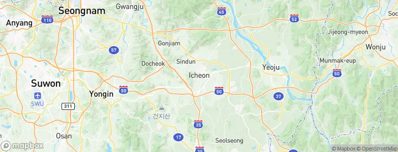 Icheon-si, South Korea Map