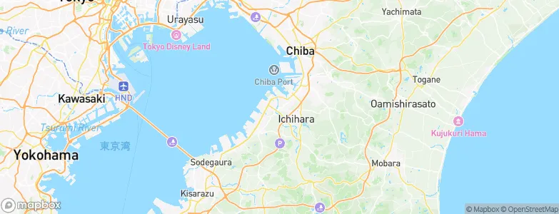 Ichihara, Japan Map