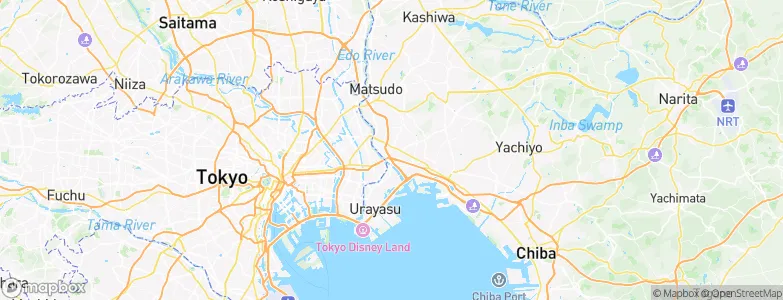 Ichikawa, Japan Map