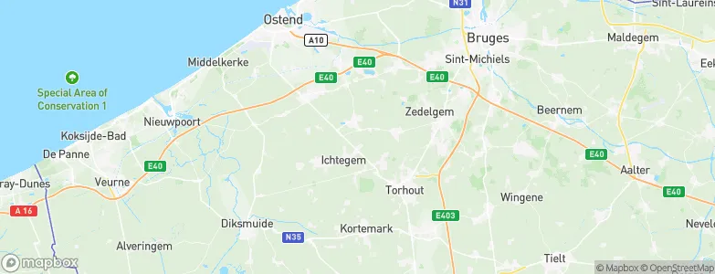 Ichtegem, Belgium Map