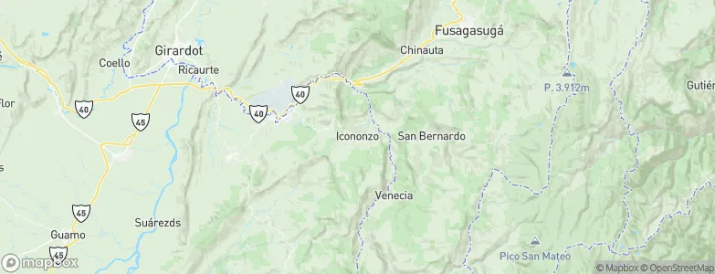 Icononzo, Colombia Map