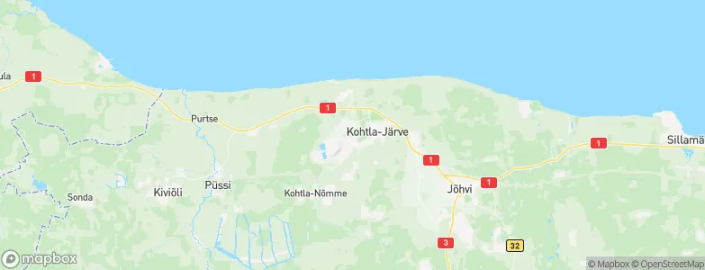 Ida-Virumaa, Estonia Map