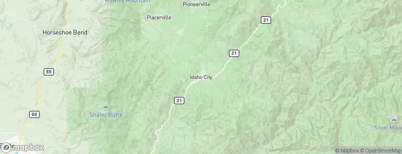 Idaho City, United States Map