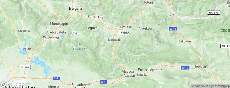 Idiazabal, Spain Map