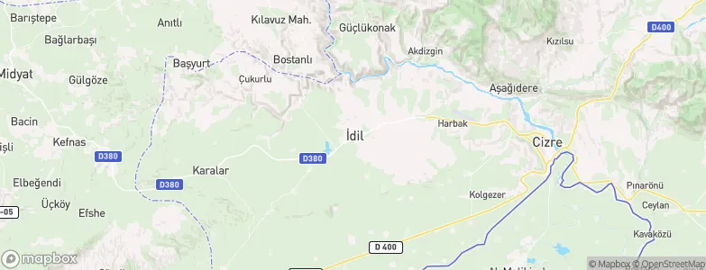 İdil, Turkey Map