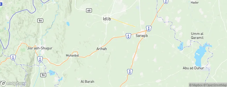 Idlib Governorate, Syria Map