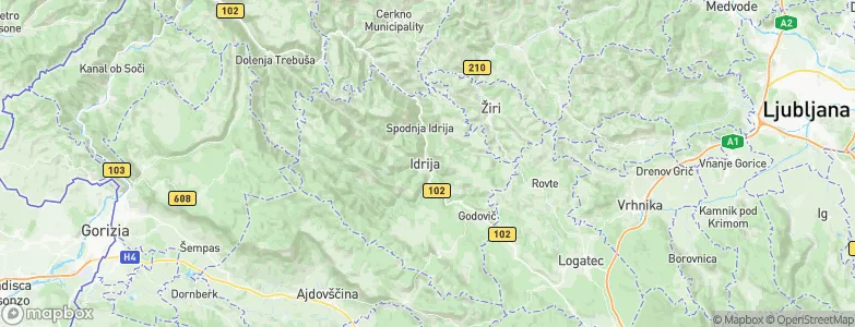Idrija, Slovenia Map