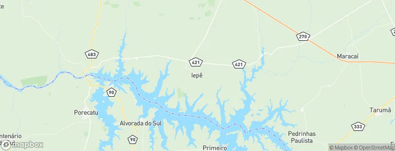 Iepê, Brazil Map