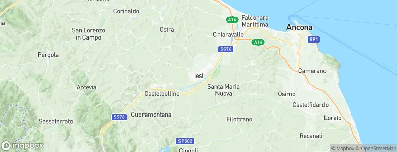 Iesi, Italy Map