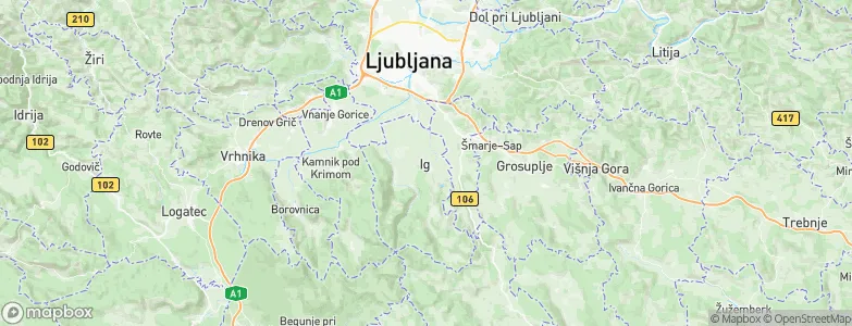 Ig, Slovenia Map