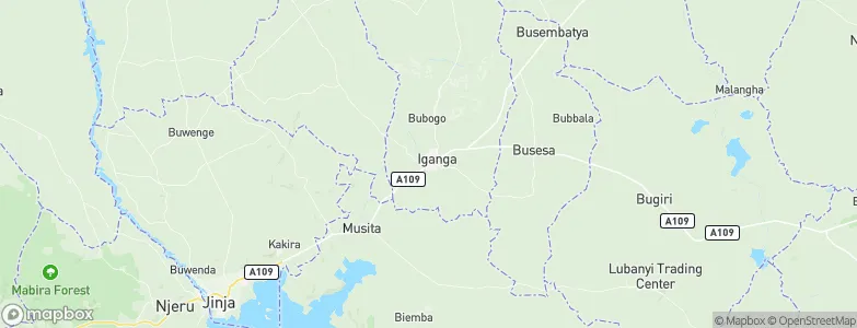 Iganga, Uganda Map
