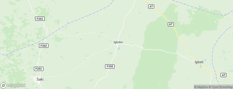 Igboho, Nigeria Map