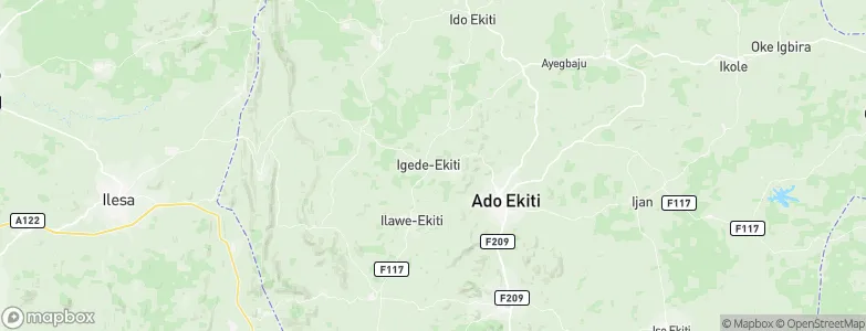 Igede-Ekiti, Nigeria Map