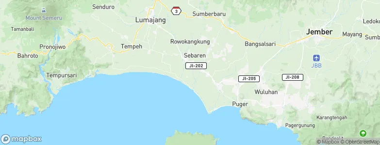 Igir-igir, Indonesia Map