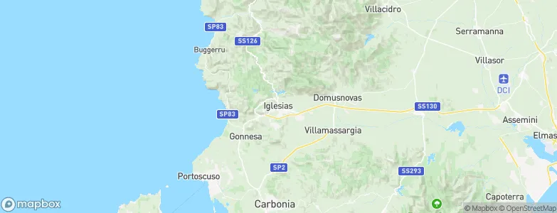 Iglesias, Italy Map