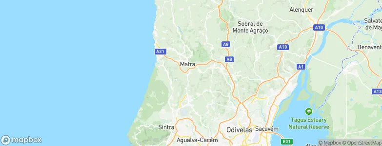 Igreja Nova, Portugal Map