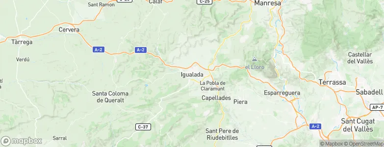 Igualada, Spain Map