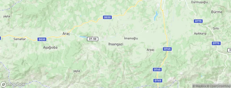 İhsangazi, Turkey Map