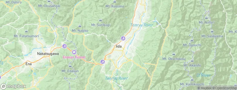 Iida, Japan Map