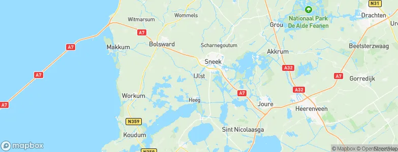 IJlst, Netherlands Map