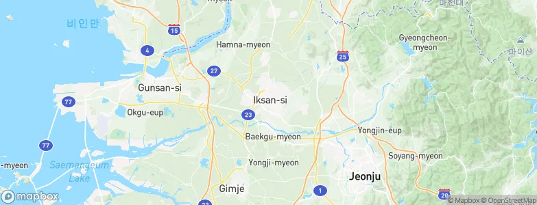 Iksan, South Korea Map