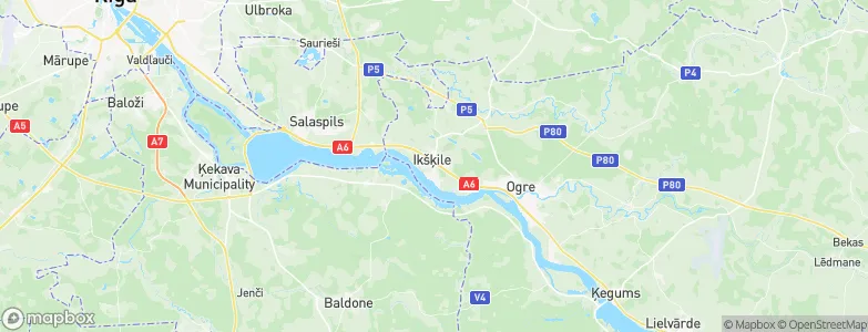 Ikšķile, Latvia Map