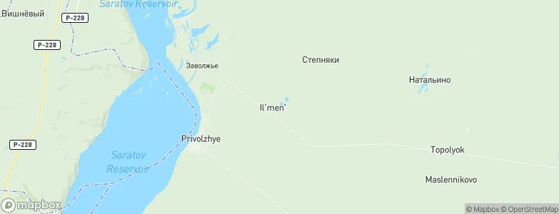 Il'men', Russia Map