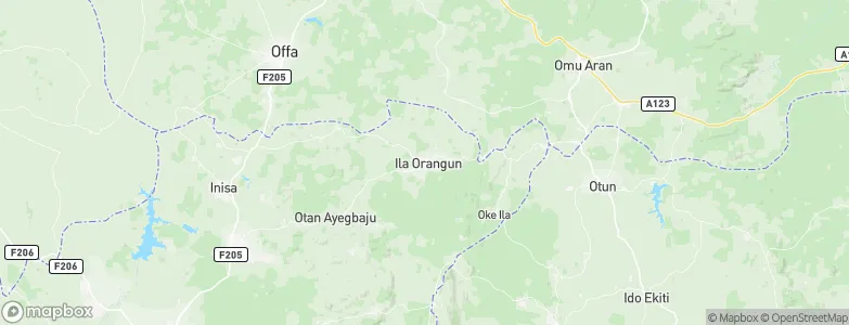 Ila Orangun, Nigeria Map