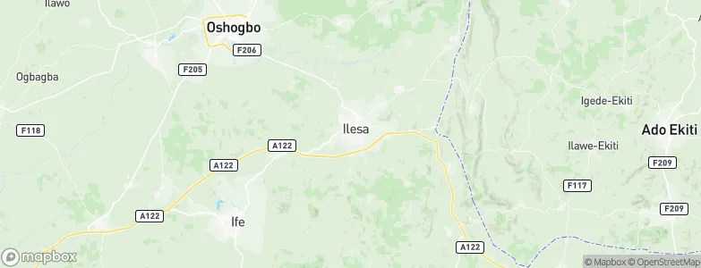 Ilesa, Nigeria Map