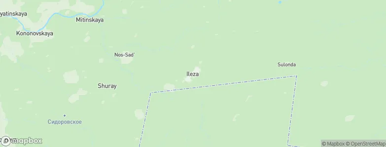Ileza, Russia Map