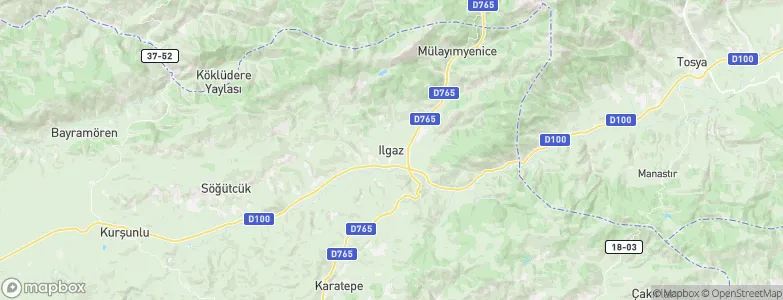 Ilgaz, Turkey Map