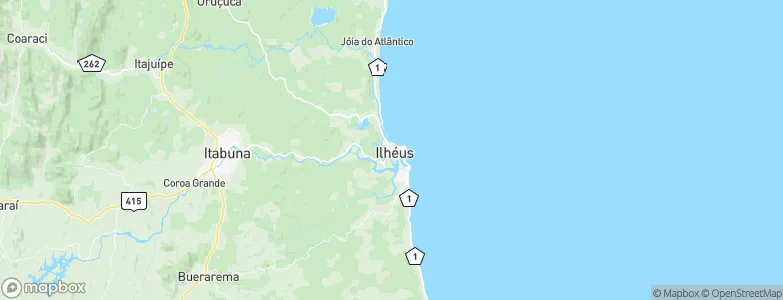 Ilhéus, Brazil Map