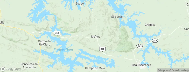 Ilicínea, Brazil Map