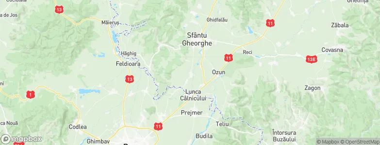 Ilieni, Romania Map